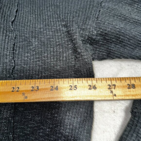 Women's We the Free Black Thermal 1/2 Zip Long Sleeves Sweater Size Medium - Picture 3 of 7